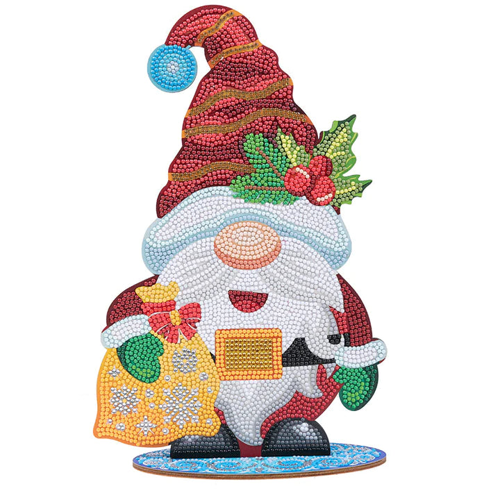 Mr Winter Gnome Christmas Buddies XL Crystal Art